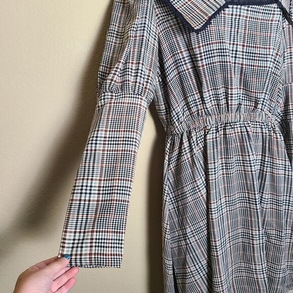 NWT Catch Stitch Plaid Dress - Picture 2 of 8
